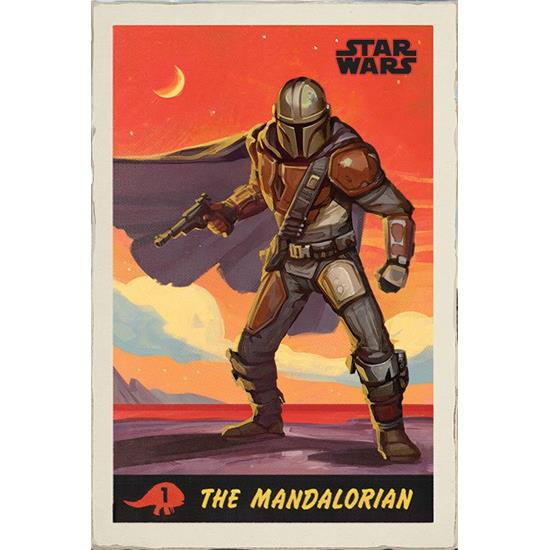 Star Wars: The Mandalorian Retro Plakat