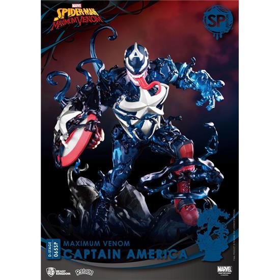 Marvel: Maximum Venom Captain America Special Edition D-Stage Diorama 16 cm