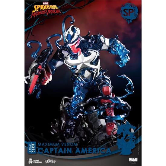 Marvel: Maximum Venom Captain America Special Edition D-Stage Diorama 16 cm