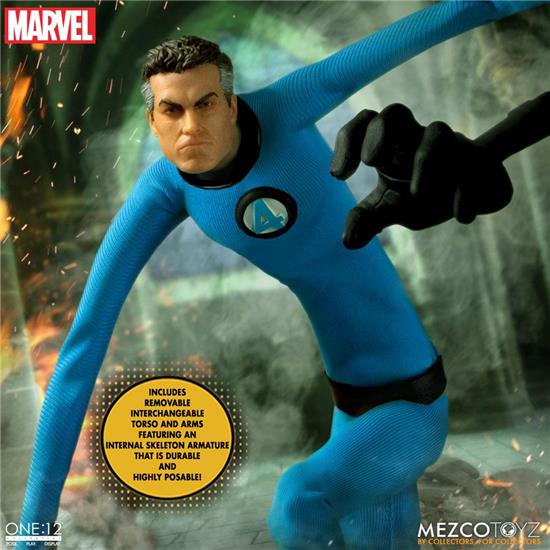 Fantastic Four: Fantastic Four Deluxe Steel Box Set Marvel Action Figures 1/12 16 cm