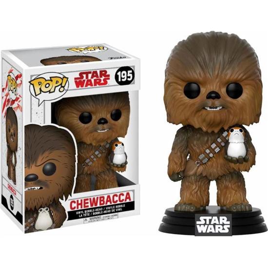 Star Wars: Chewbacca med Porg POP! Bobble-Head (#195)