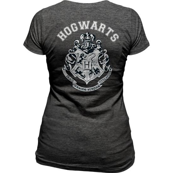 Harry Potter: Hogwarts T-Shirt Grå (dame model)