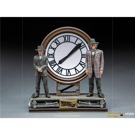 Back To The Future: Marty and Doc at the Clock Statue 1/10