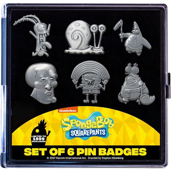 SpongeBob: SpongeBob Pin Badge 6-Pak Limited Edition