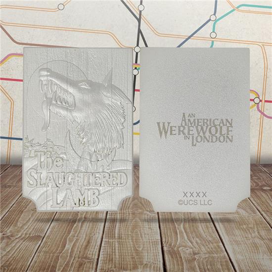 American Werewolf: An American Werewolf in London Replica Slaughtered Lamb Pub Sign (silver plated)