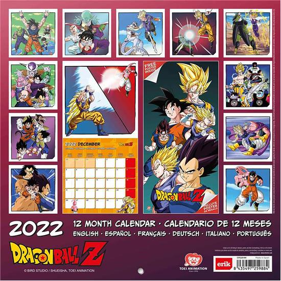 Dragon Ball: Dragonball Z Kalender 2022