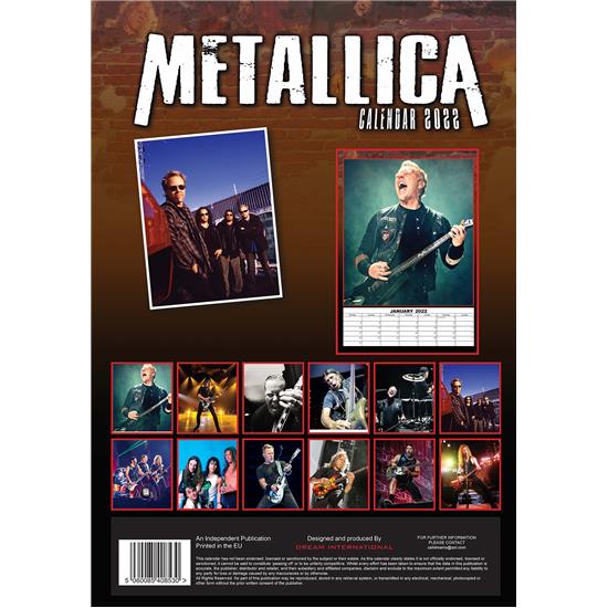 Metallica: Metallica Kalender 2022