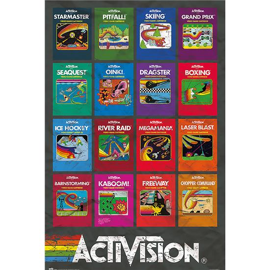 Retro Gaming: Activision Game Covers Plakat