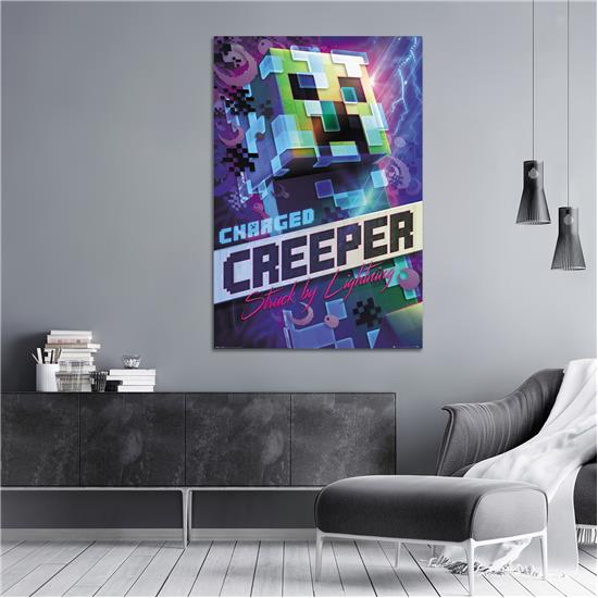 Minecraft: Charged Creeper Plakat