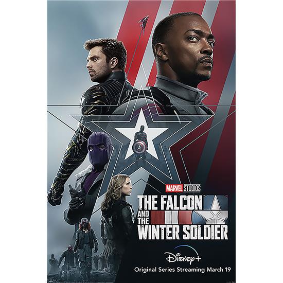 Falcon and the Winter Soldier : Stars and Stripes Plakat (Captain America)