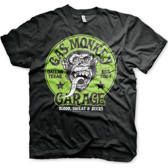Gas Monkey Garage: Gas Monkey Garage T-Shirt - Grønt Logo