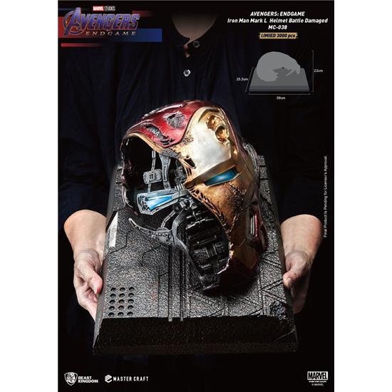 Marvel: Iron Man Mark50 Helmet Battle Damaged Master Craft Statue 22 cm