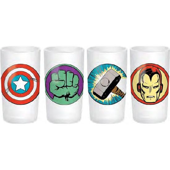 Marvel: Marvel Comics Shotglas 4-Pak