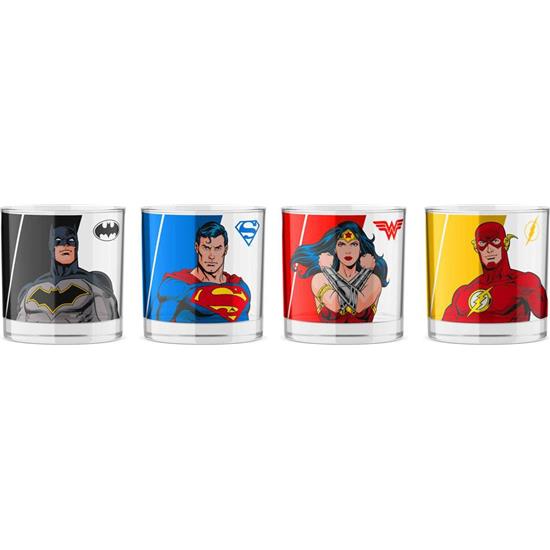 DC Comics: DC Comics Shotglas 4-Pak