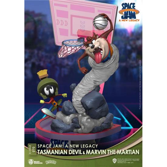 Space Jam: Tasmanian Devil & Marvin The Martian New Version D-Stage Diorama 15 cm