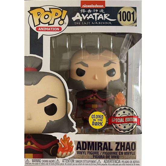 Avatar: The Last Airbender: Admiral Zhao with Fireball (GITD) POP! Animation Vinyl Figur (#1001)