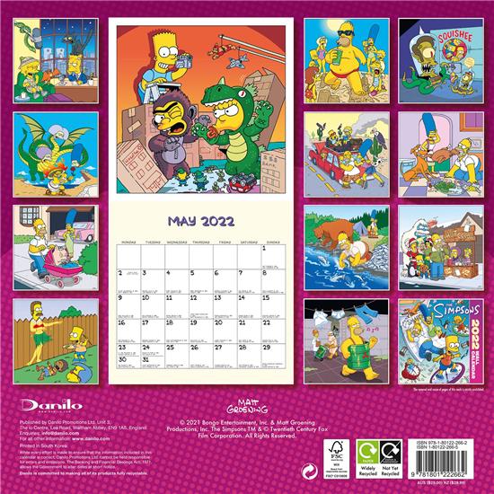 Simpsons: The Simpsons Kalender 2022