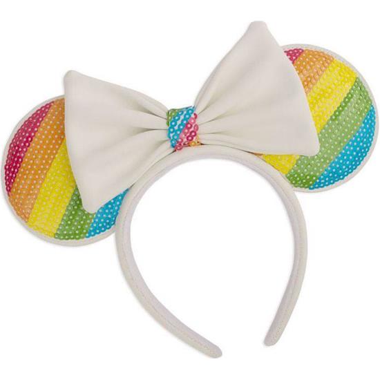 Disney: Sequin Rainbow Minnie Ears Hårbånd by Loungefly