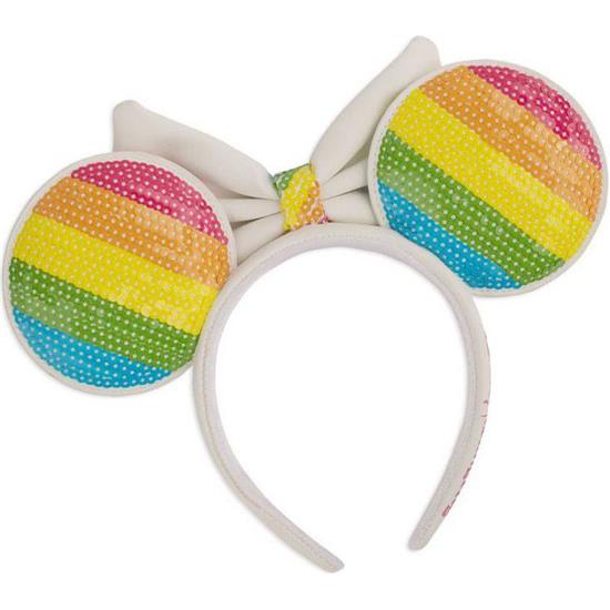 Disney: Sequin Rainbow Minnie Ears Hårbånd by Loungefly