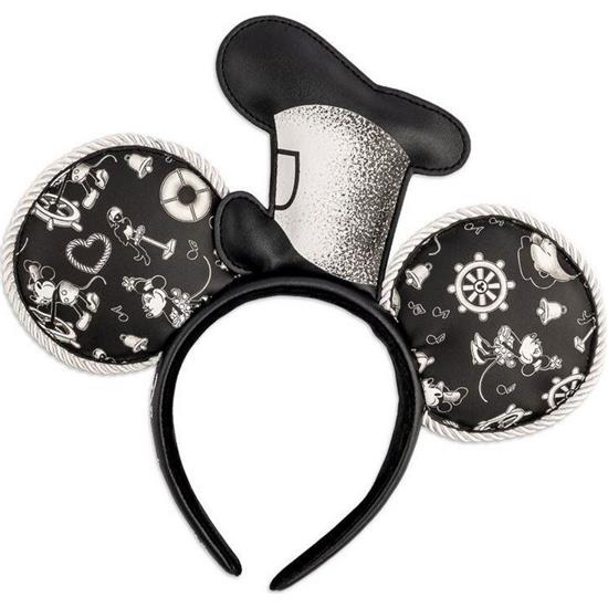Steamboat Willie: Steamboat Willie Applique Hat Rope Piping Ears Hårbånd by Loungefly