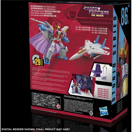 Transformers: Coronation Starscream (1986) Studio Series Leader Class Action Figure 22 cm