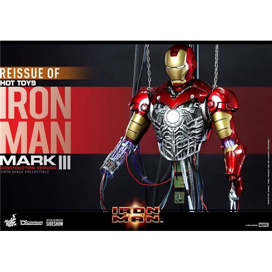 Iron Man: Iron Man Mark III (Construction Version) Movie Masterpiece Action Figure 1/6 39 cm