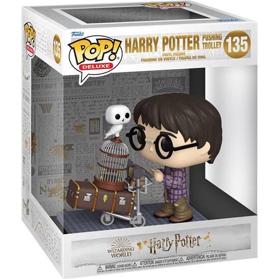 Harry Potter: Harry Pushing Trolley POP! Deluxe Vinyl Figur (#135)