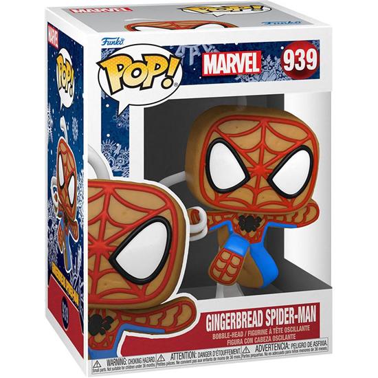 Jul: Gingerbread Spider-Man POP! Holiday Vinyl Figur (#939)