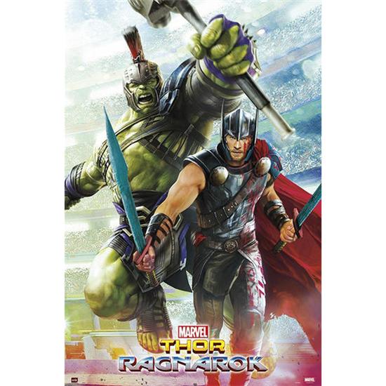 Thor: Thor og Hulk Ragnarok Plakat