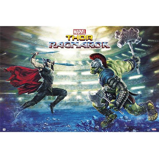 Thor: Ragnarok Thor og Hulk Battle Plakat