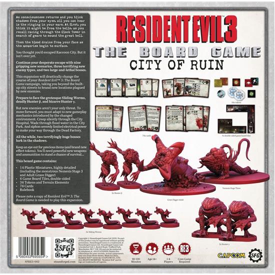 Resident Evil: The City of Ruin Brætspil - Expansion  *English Version*