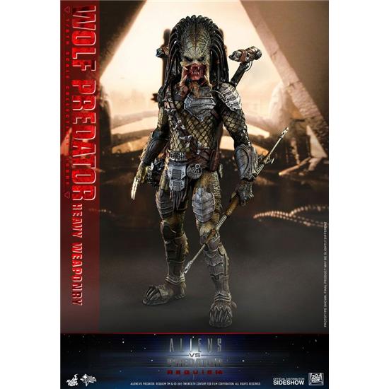 Predator: Wolf Predator - Heavy Weaponry Movie Masterpiece Action Figur 1/6