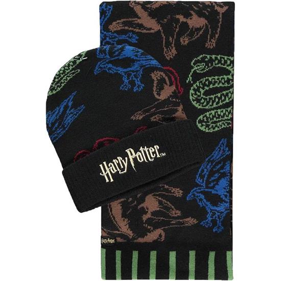 Harry Potter: Hogwarts Houses Farvet Hue og Halstørklæde