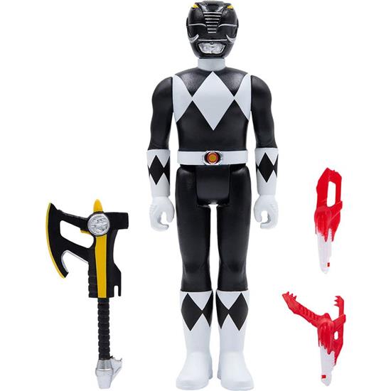 Power Rangers: Black Ranger ReAction Action Figure 10 cm