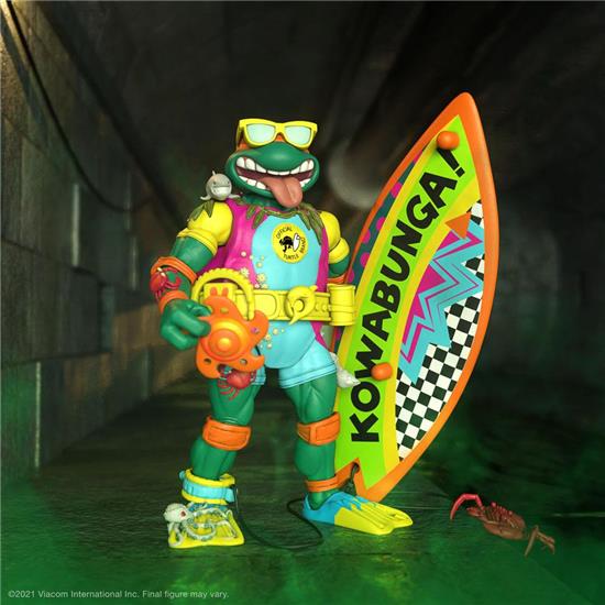 Ninja Turtles: Sewer Surfer Mike Ultimates Action Figure 18 cm
