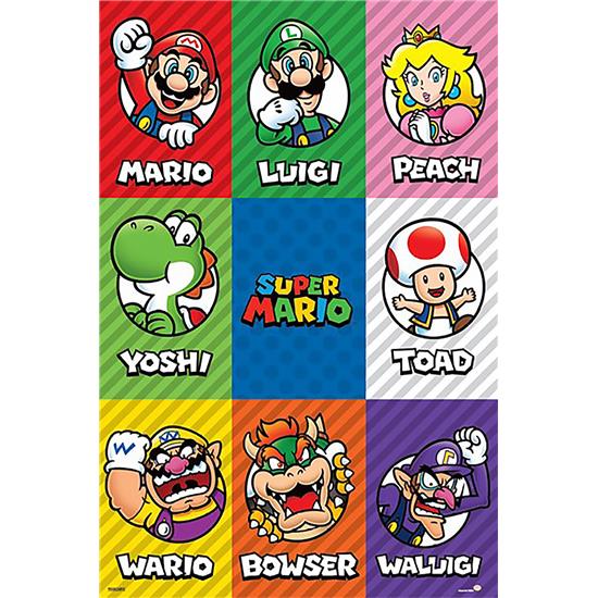 Nintendo: Super Mario Characters Plakat