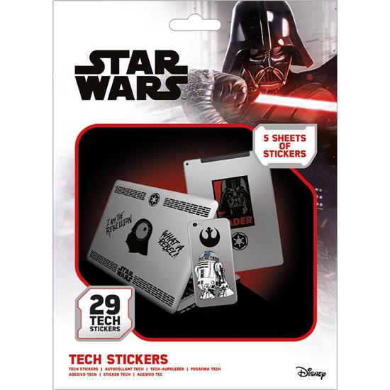 Star Wars: Star Wars Tech Stickers 29 Klistermærker