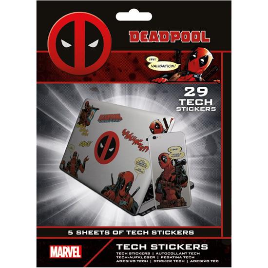 Marvel: Deadpool Tech Sticker 29 Klistermærker