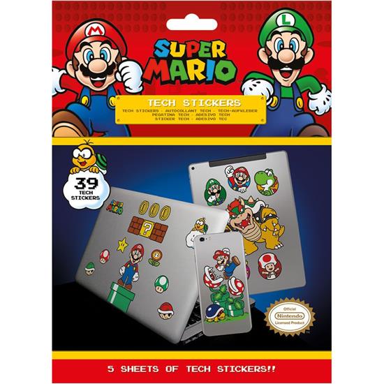 Super Mario Bros.: Super Mario Tech Sticker 39 Klistermærker