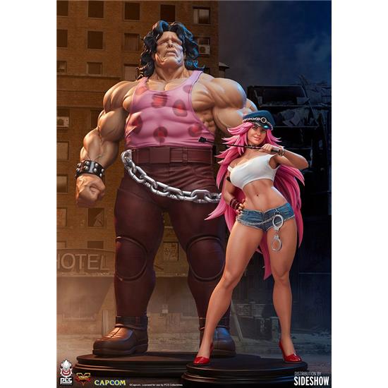 Street Fighter: Mad Gear Exclusive Hugo & Poison Statues 1/4 43 - 67 cm