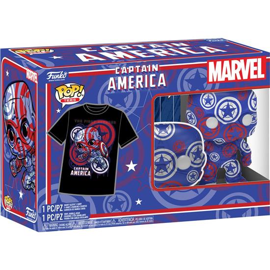 Captain America: Captain America Art Series POP! & Tee Box