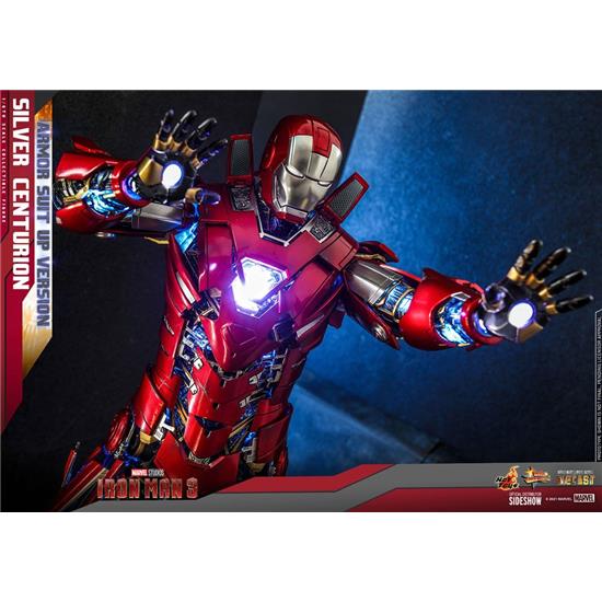 Iron Man: Silver Centurion (Armor Suit Up Version) Movie Masterpiece Action Figure 1/6 32 cm