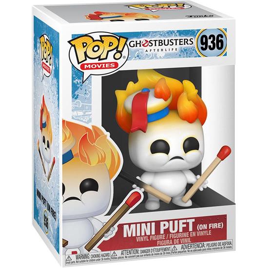 Ghostbusters: Mini Puft on Fire POP! Movies Vinyl Figur (#936)