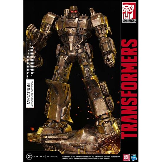 Transformers: Megatron Antique Gold Statue 60 cm