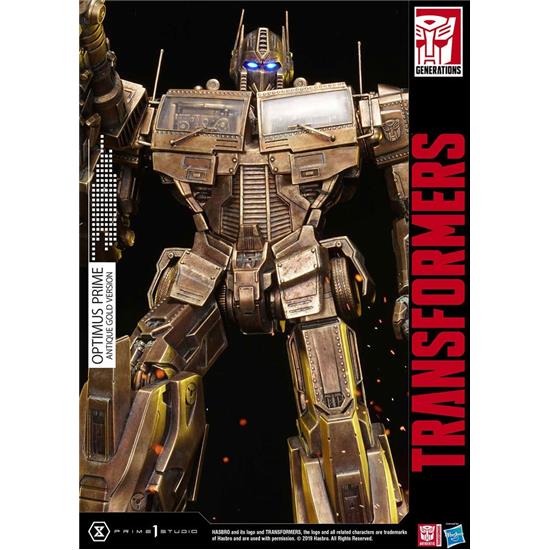 Transformers: Optimus Prime Antique Gold Statue 58 cm