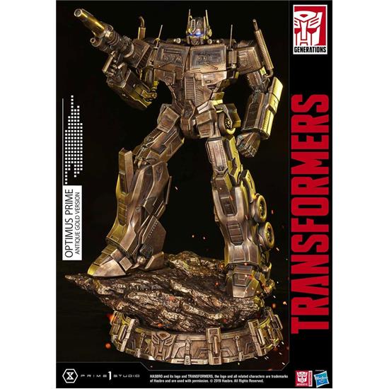 Transformers: Optimus Prime Antique Gold Statue 58 cm