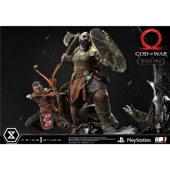 God Of War: Kratos and Atreus in the Valkyrie Premium Masterline Series Statue 72 cm