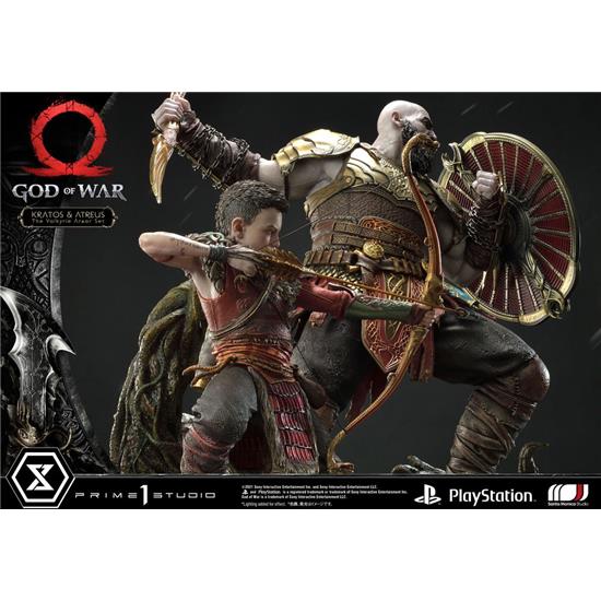 God Of War: Kratos and Atreus in the Valkyrie Premium Masterline Series Statue 72 cm
