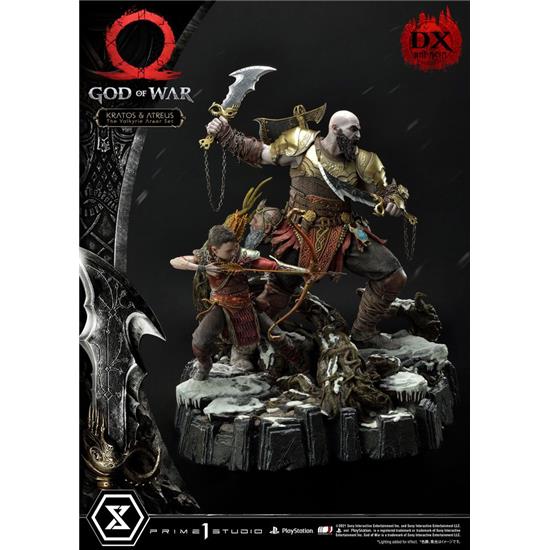 God Of War: Kratos and Atreus in the Valkyrie (Deluxe Version) Premium Masterline Series Statue 72 cm
