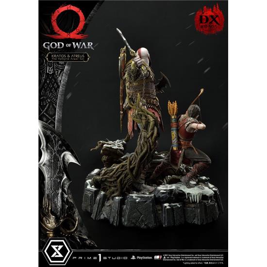 God Of War: Kratos and Atreus in the Valkyrie (Deluxe Version) Premium Masterline Series Statue 72 cm